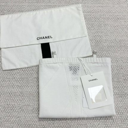 CC Sport Bra White Wool Viscose
