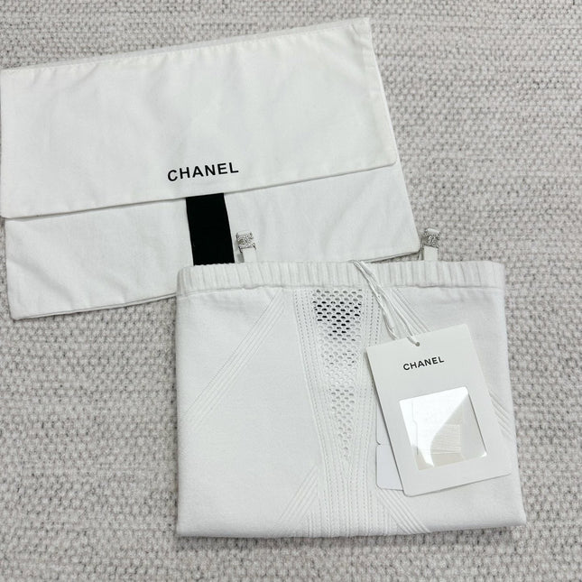 CC Sport Bra White Wool Viscose
