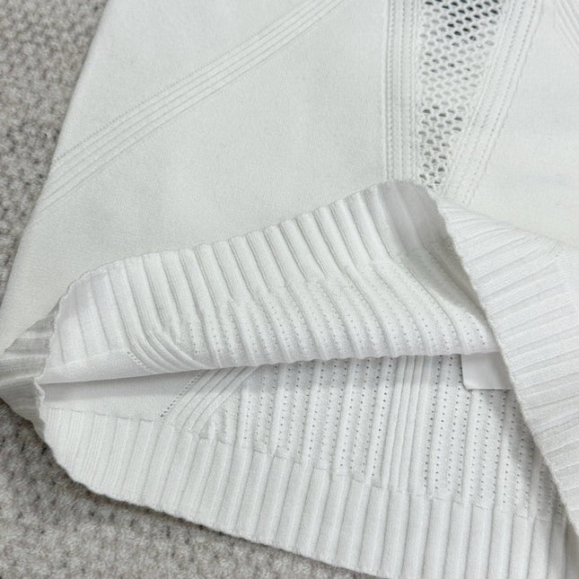CC Sport Bra White Wool Viscose