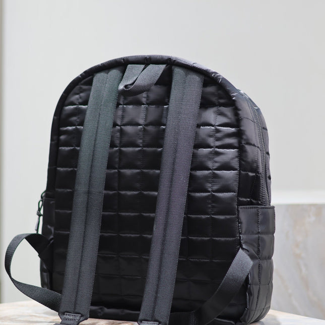 BACKPACK 37 IN BLACK PLAID NYLON