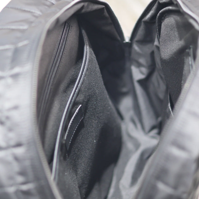 BACKPACK 37 IN BLACK PLAID NYLON