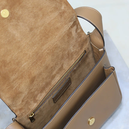 YSL 25S NIKI BABY 22 IN BROWN CALFSKIN GOLD HARDWRE