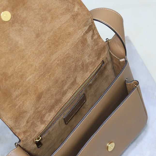 YSL 25S NIKI BABY 22 IN BROWN CALFSKIN GOLD HARDWRE