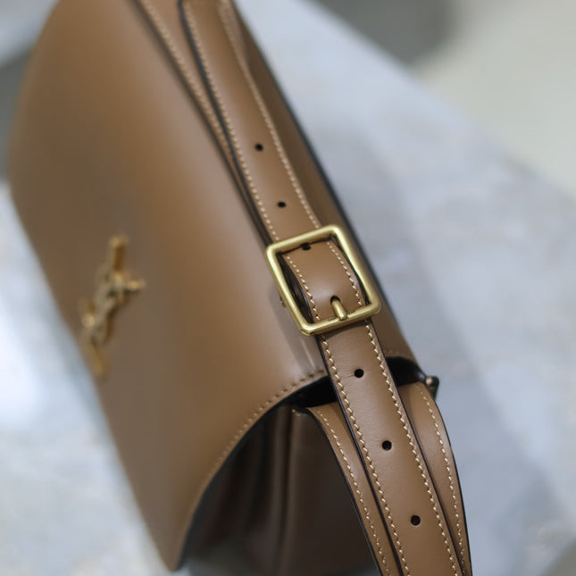 YSL 25S NIKI BABY 22 IN BROWN CALFSKIN GOLD HARDWRE