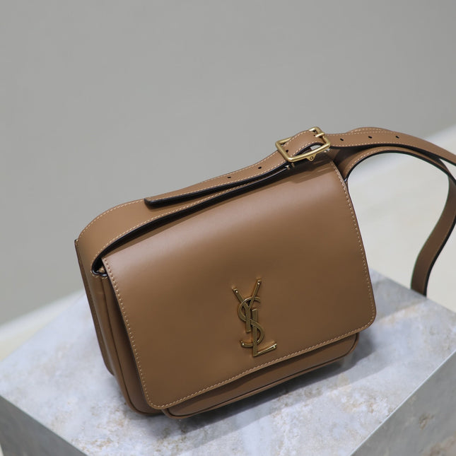 YSL 25S NIKI BABY 22 IN BROWN CALFSKIN GOLD HARDWRE