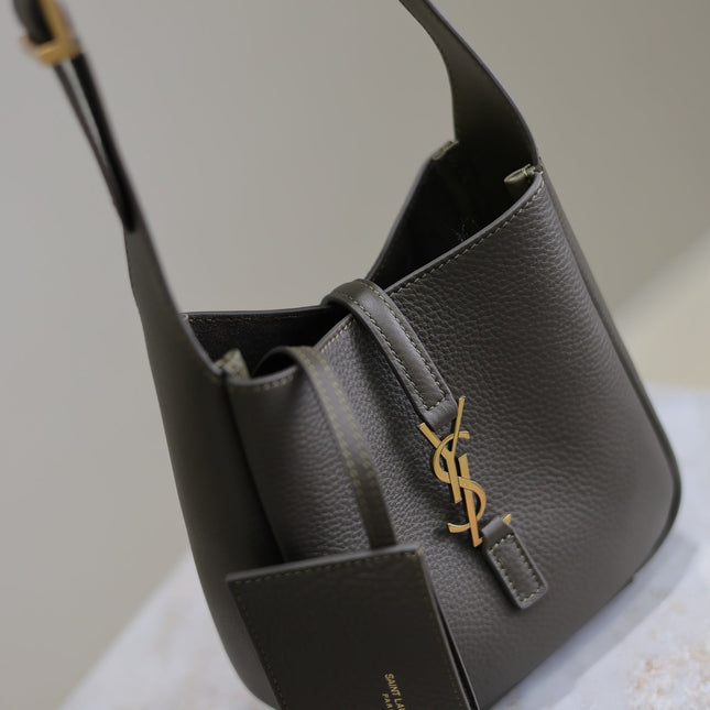 YSL 25S LE 5 À 7 BAG 16 IN LIGHT MUSK GRAINED CALFSKIN GOLD HARDWRE
