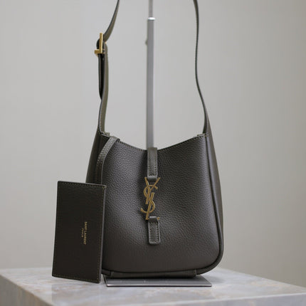 YSL 25S LE 5 À 7 BAG 16 IN LIGHT MUSK GRAINED CALFSKIN GOLD HARDWRE