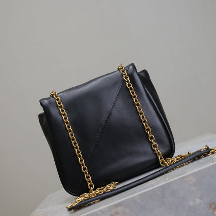 YSL 25S JAMIE CUBE 16 IN BLACK CALFSKIN