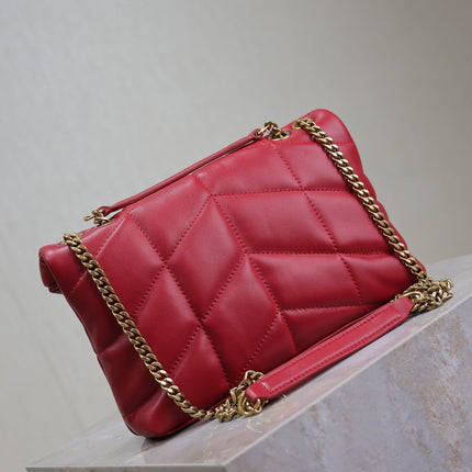 PUFFER TOY 23 IN RED LAMBSKIN GOLD HARDWARE