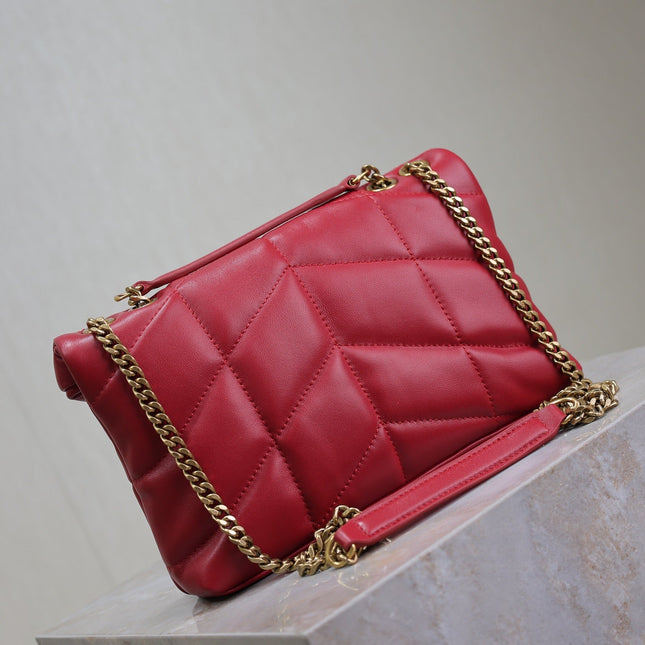 PUFFER TOY 23 IN RED LAMBSKIN GOLD HARDWARE