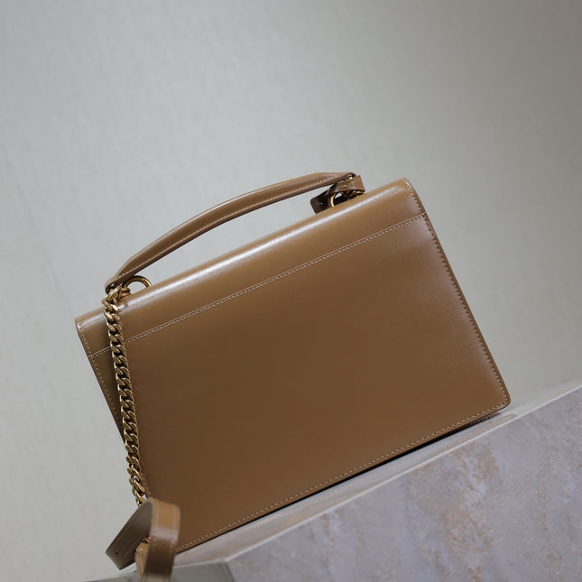 YSL 25S SUNSET MM 25 IN FOX CALFSKIN GOLD HARDWRE