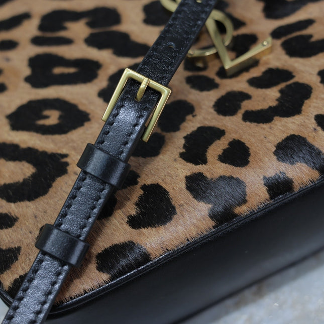 LOU CAMERA BAG 23 IN LEOPARD PRINT CALFSKIN