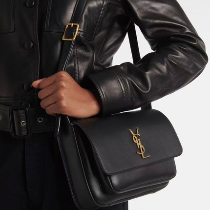YSL 25S NIKI BABY 22 IN BLACK CALFSKIN GOLD HARDWRE