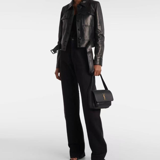 YSL 25S NIKI BABY 22 IN BLACK CALFSKIN GOLD HARDWRE