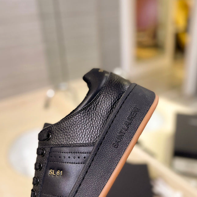 SL SL/61 SNEAKERS BLACK PERFORATED CALFSKIN