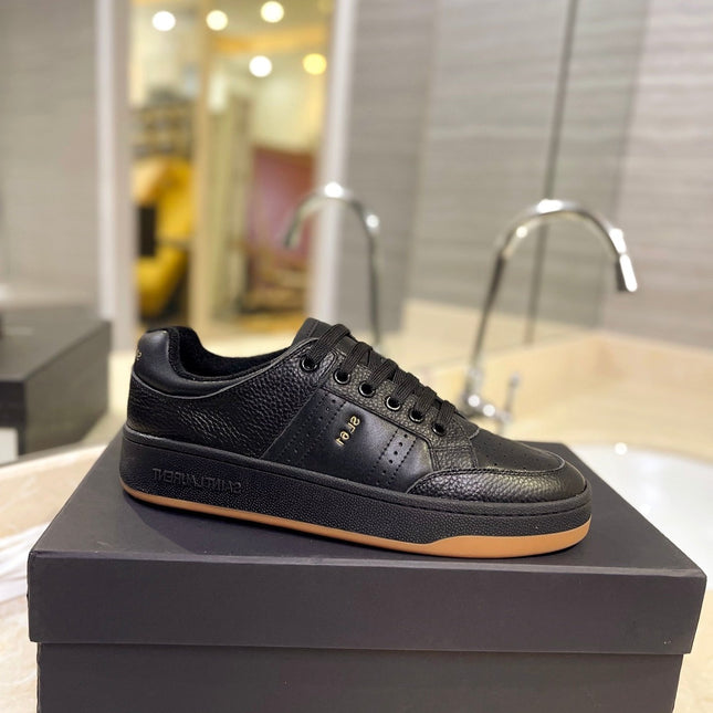 SL SL/61 SNEAKERS BLACK PERFORATED CALFSKIN