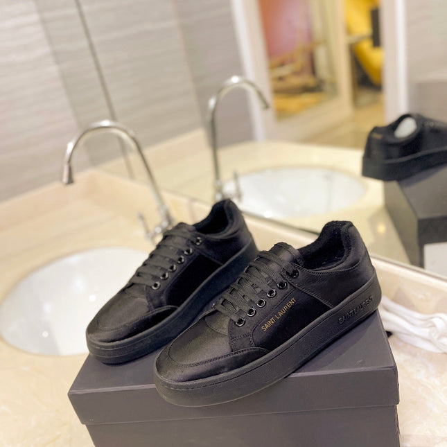 SL SL/61 SNEAKERS BLACK SATIN