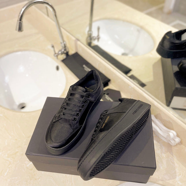 SL SL/61 SNEAKERS BLACK SATIN