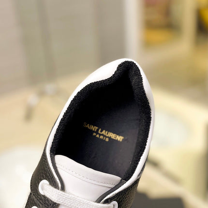 SL SL/61 SNEAKERS WHITE-BLACK CALFSKIN