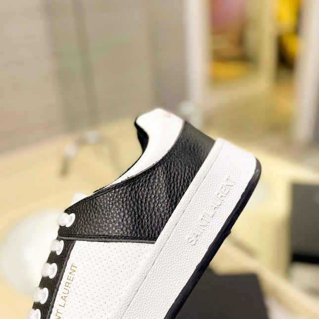 SL SL/61 SNEAKERS WHITE-BLACK CALFSKIN