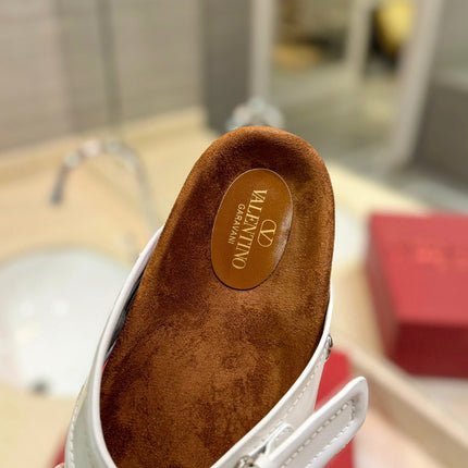 CROSSOVER - STRAP WHITE CALFSKIN SLIDE