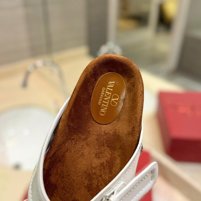 CROSSOVER - STRAP WHITE CALFSKIN SLIDE