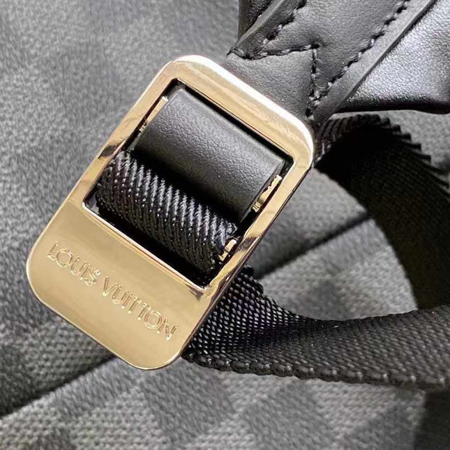 BACKPACK 44 IN GUN METAL DAMIER GRAPHITE CANVAS