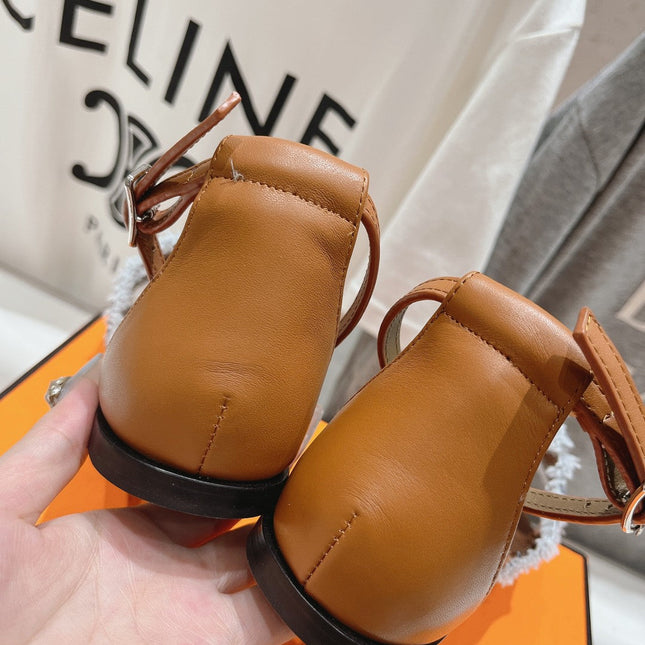 SANTORINI SANDAL LIGHT BLACK LAMBSKIN