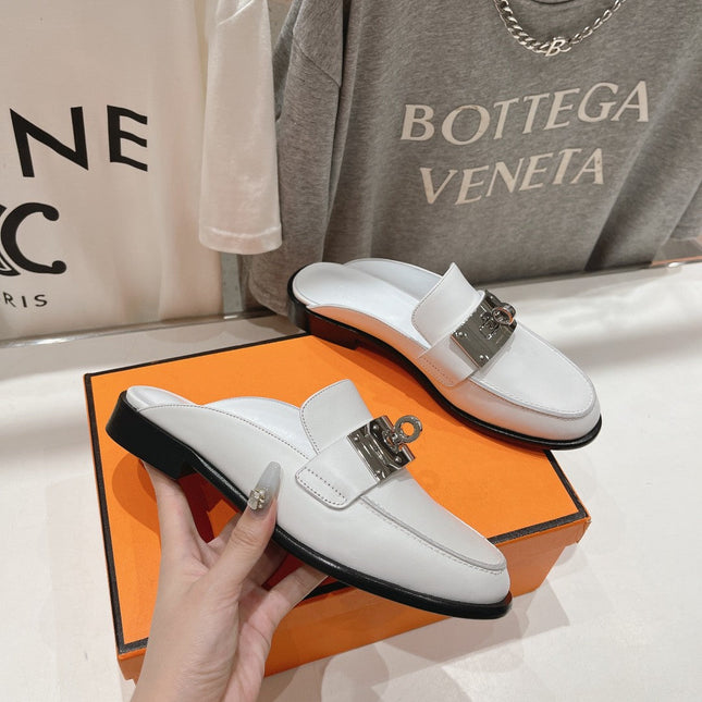 IOTA MULE WHITE CALFSKIN