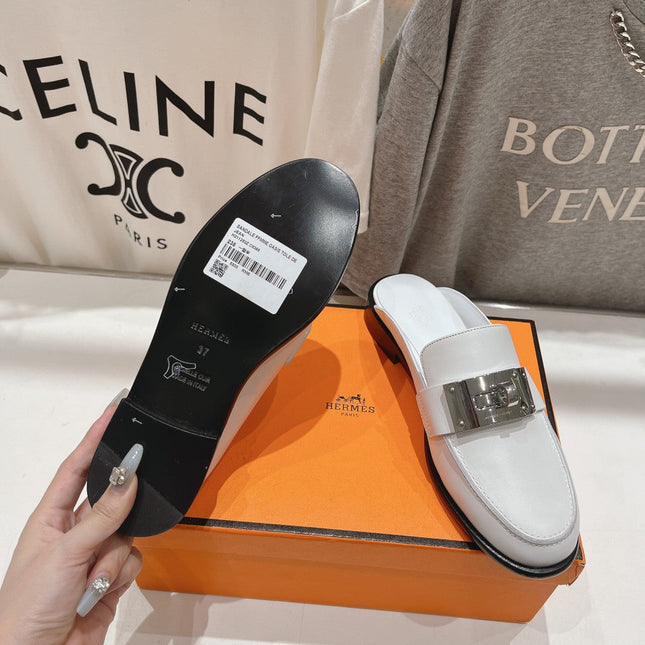 IOTA MULE WHITE CALFSKIN