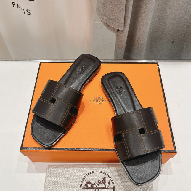 Idioma Sandal Black Calfskin