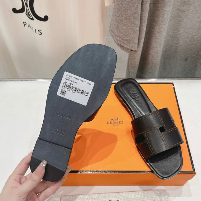 Idioma Sandal Black Calfskin