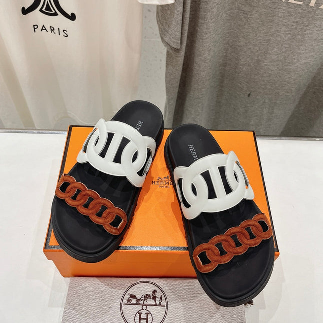 EXTRA SANDAL BLACK MIX WHITE MIX SYRUP CALFSKIN