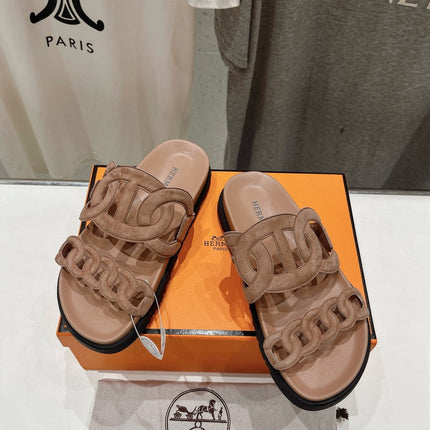 EXTRA SANDAL PASTEL PINK NUDE CALFSKIN