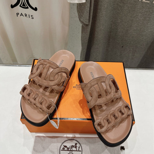 EXTRA SANDAL PASTEL PINK NUDE CALFSKIN