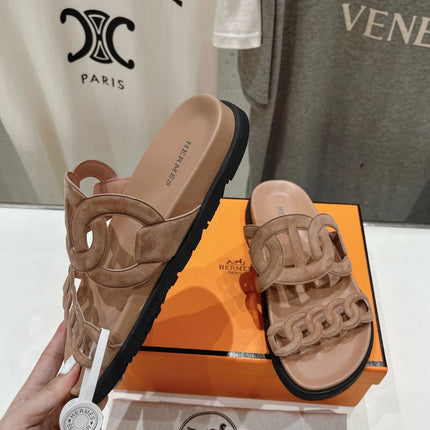 EXTRA SANDAL PASTEL PINK NUDE CALFSKIN