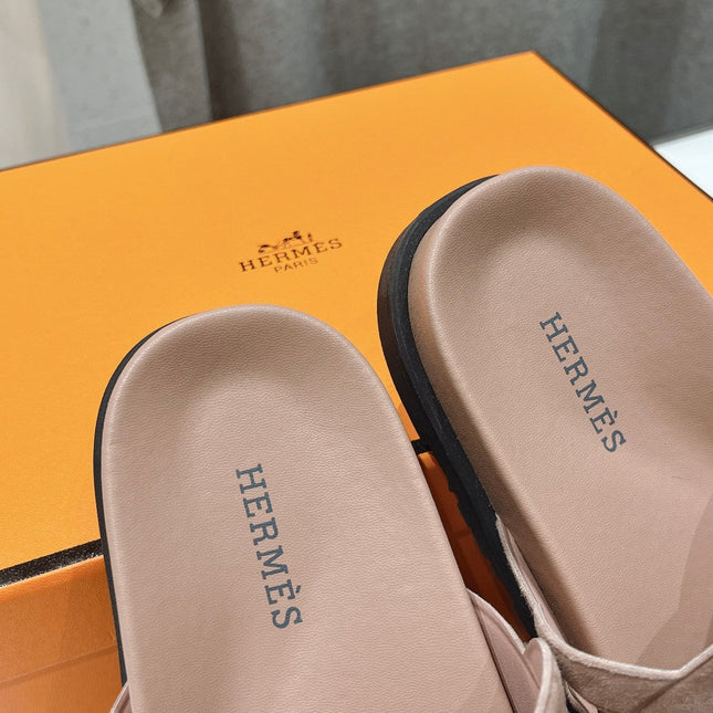EXTRA SANDAL PASTEL PINK NUDE CALFSKIN