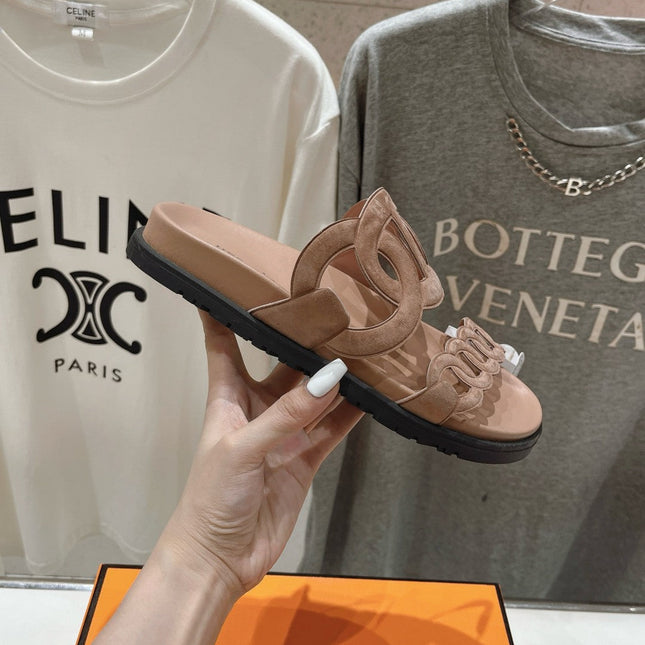 EXTRA SANDAL PASTEL PINK NUDE CALFSKIN