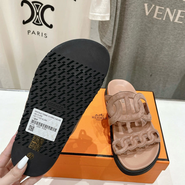 EXTRA SANDAL PASTEL PINK NUDE CALFSKIN