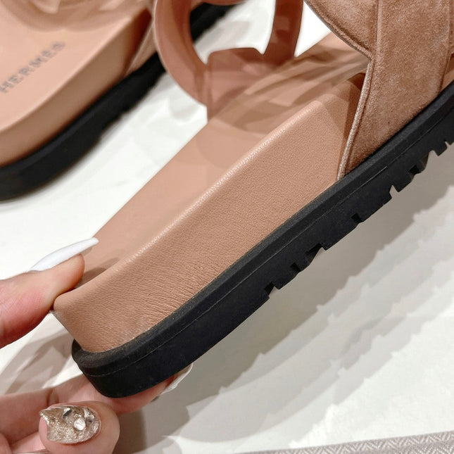 EXTRA SANDAL PASTEL PINK NUDE CALFSKIN
