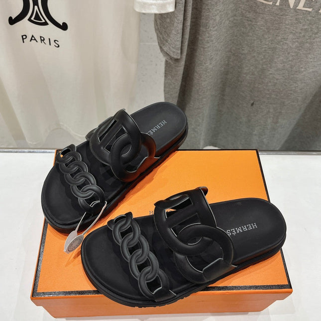 EXTRA SANDAL BLACK CALFSKIN