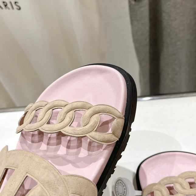 EXTRA SANDAL PASTEL PINK CALFSKIN