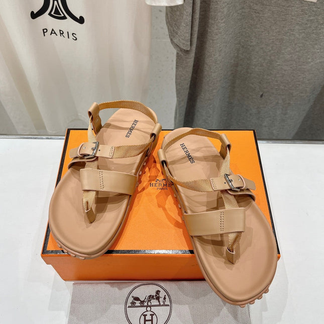 SANDAL BRAIDED 30 CHAMPAGNE CALFSKIN