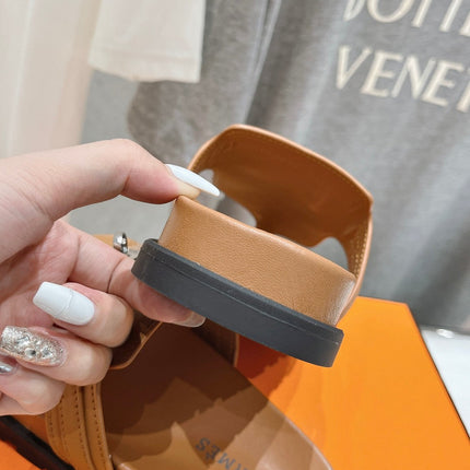 EMPIRE SANDAL CARAMEL CALFSKIN