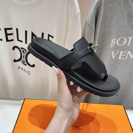 EMPIRE SANDAL BLACK CALFSKIN