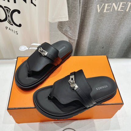 EMPIRE SANDAL BLACK CALFSKIN