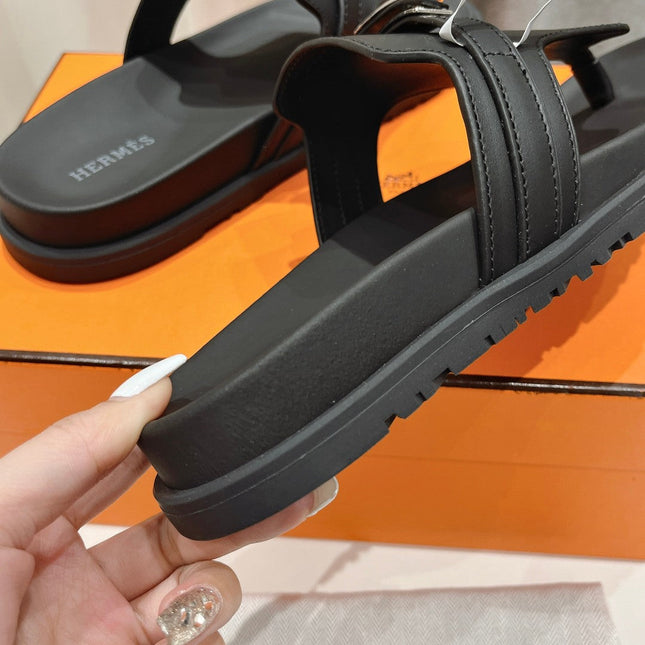 EMPIRE SANDAL BLACK CALFSKIN