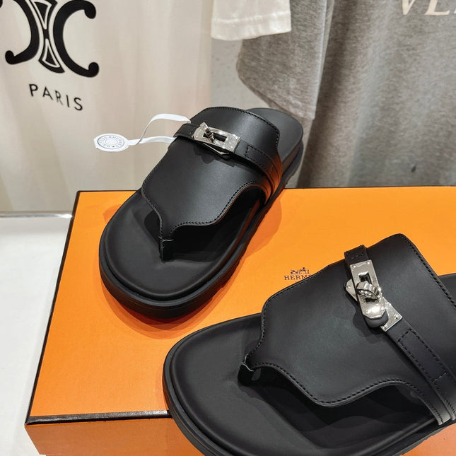 EMPIRE SANDAL BLACK CALFSKIN