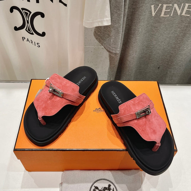EMPIRE SANDAL BLACK MIX PINK SUEDE