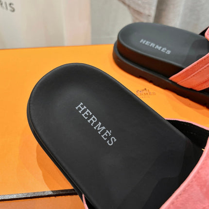 EMPIRE SANDAL BLACK MIX PINK SUEDE